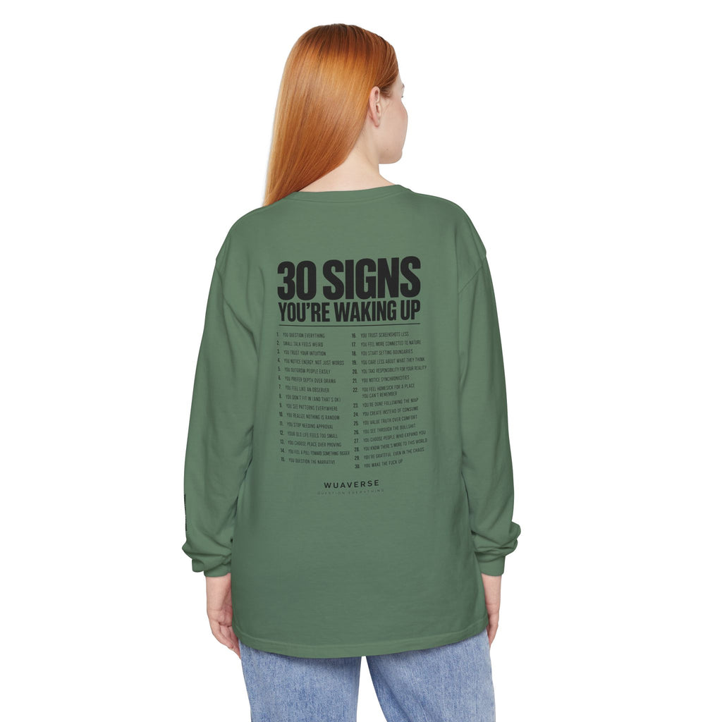 30 Signs You’re Waking Up Long Sleeve Tee