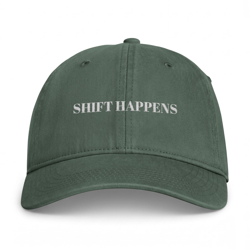 SHIFT HAPPENS Coastal Washed Cap