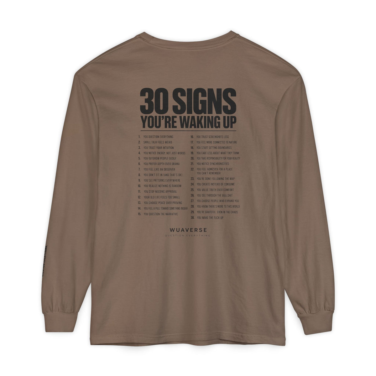 30 Signs You’re Waking Up Long Sleeve Tee