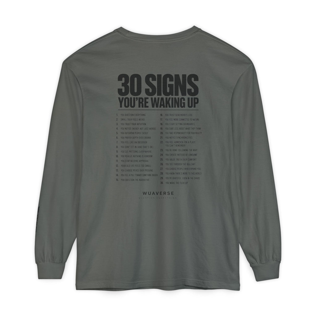 30 Signs You’re Waking Up Long Sleeve Tee