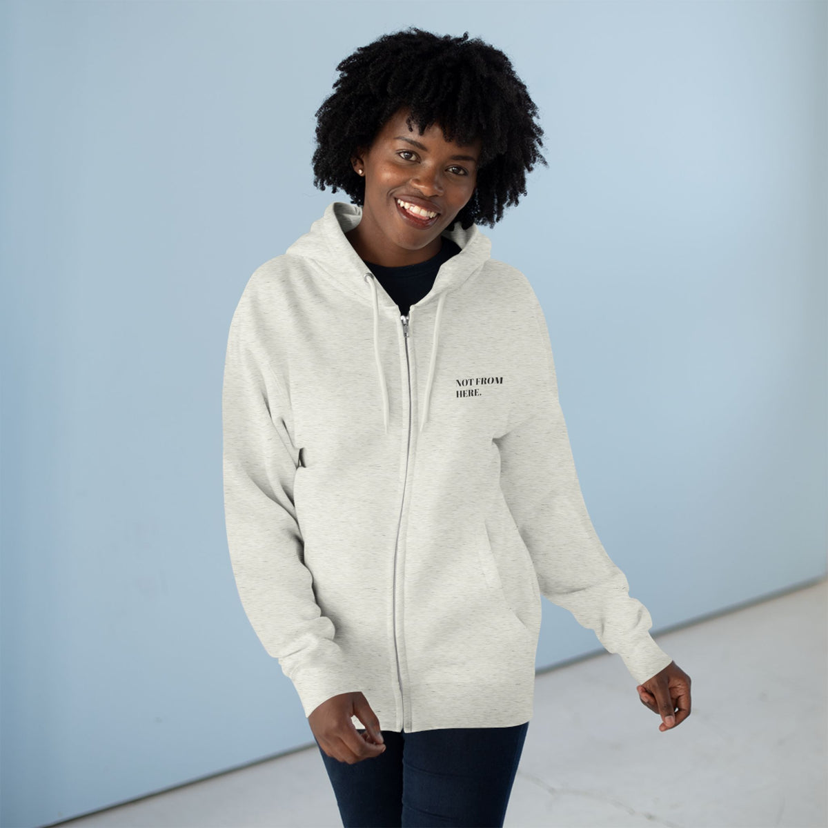 Too Cosmic to Give a F*ck Zip Hoodie