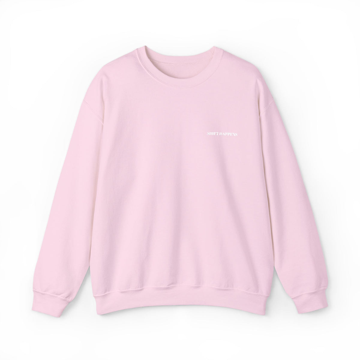 Shift Happens Embroidered Crewneck Sweatshirt