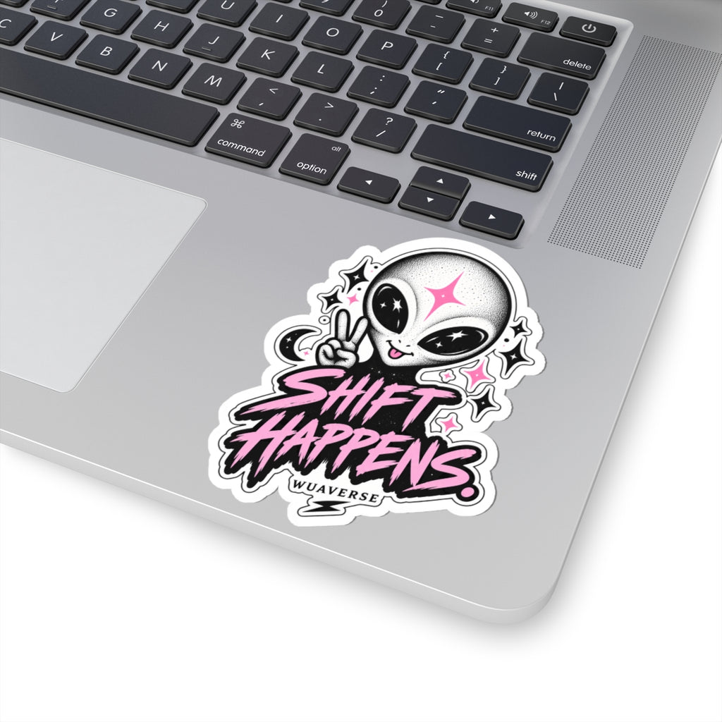 Shift Happens Alien Sticker