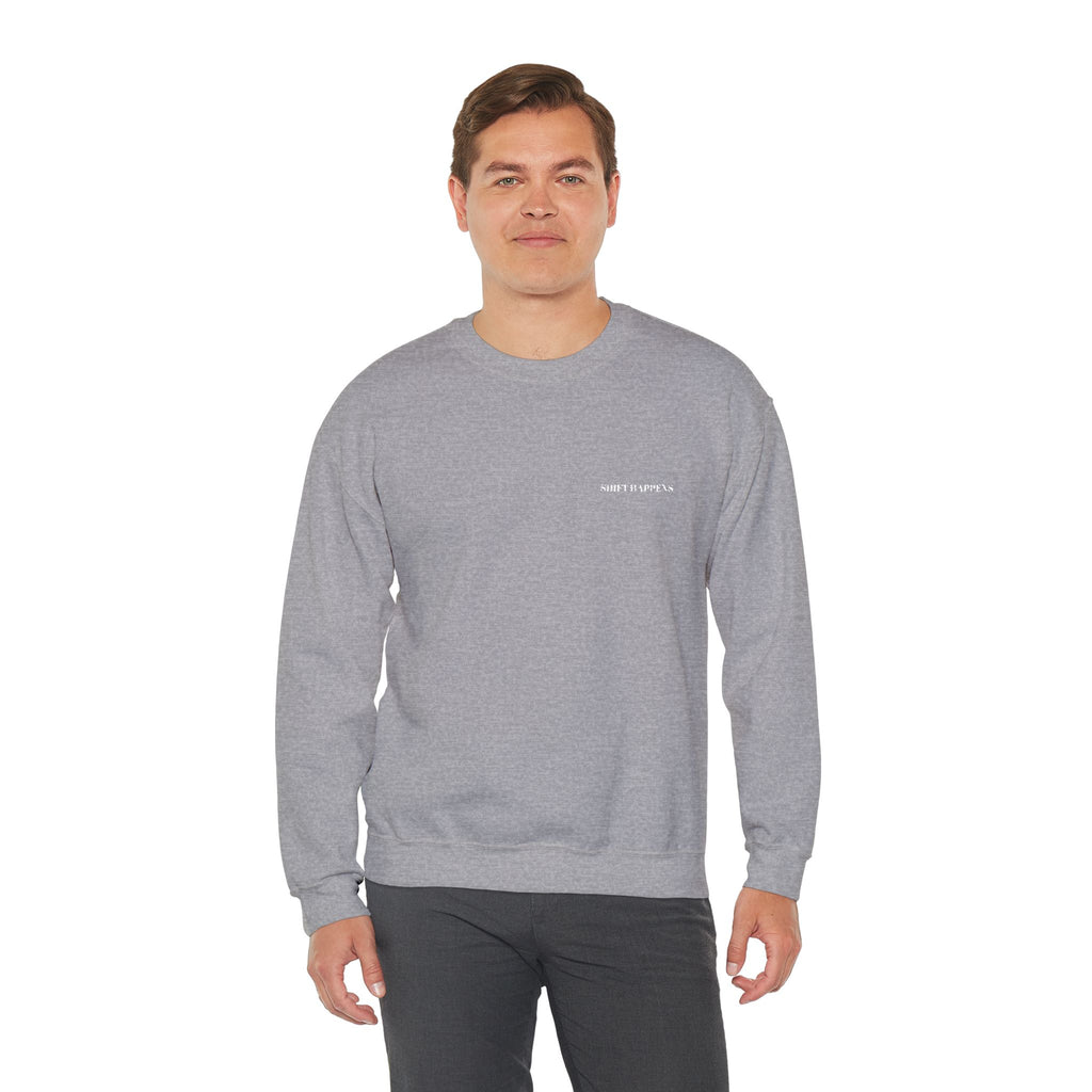 Shift Happens Embroidered Crewneck Sweatshirt