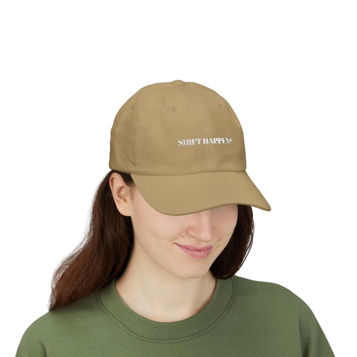 Shift Happens Embroidered Dad Cap