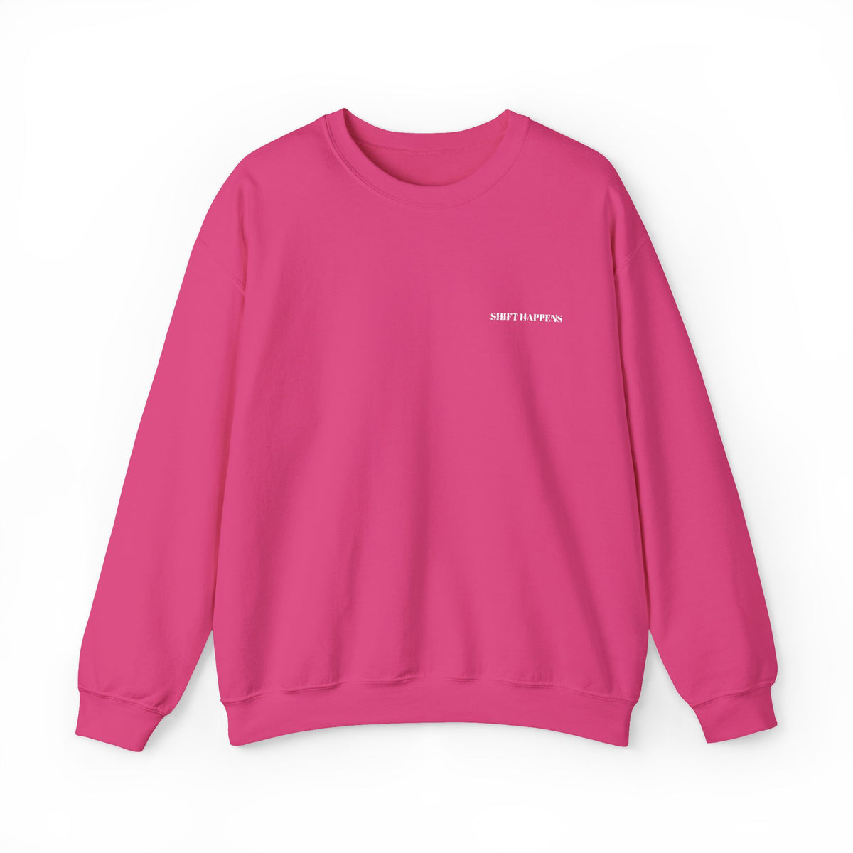 Shift Happens Embroidered Crewneck Sweatshirt