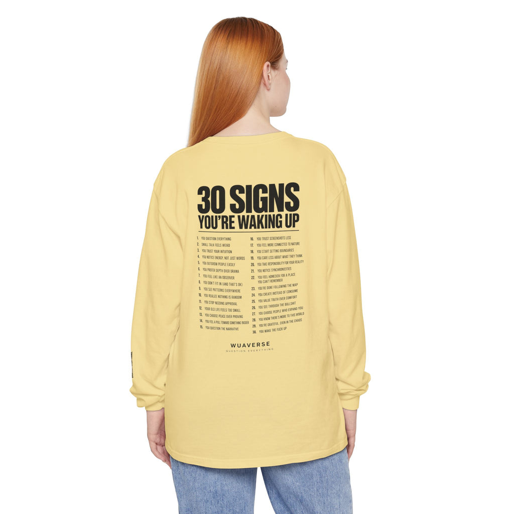 30 Signs You’re Waking Up Long Sleeve Tee