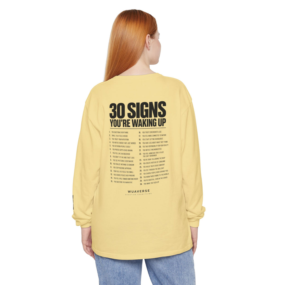 30 Signs You’re Waking Up Long Sleeve Tee
