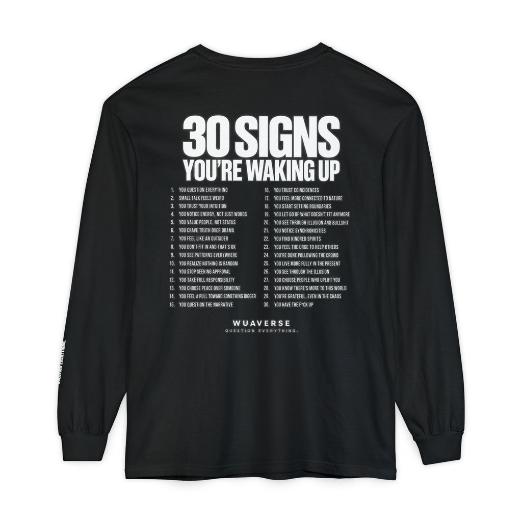 30 Signs You’re Waking Up Long Sleeve Tee
