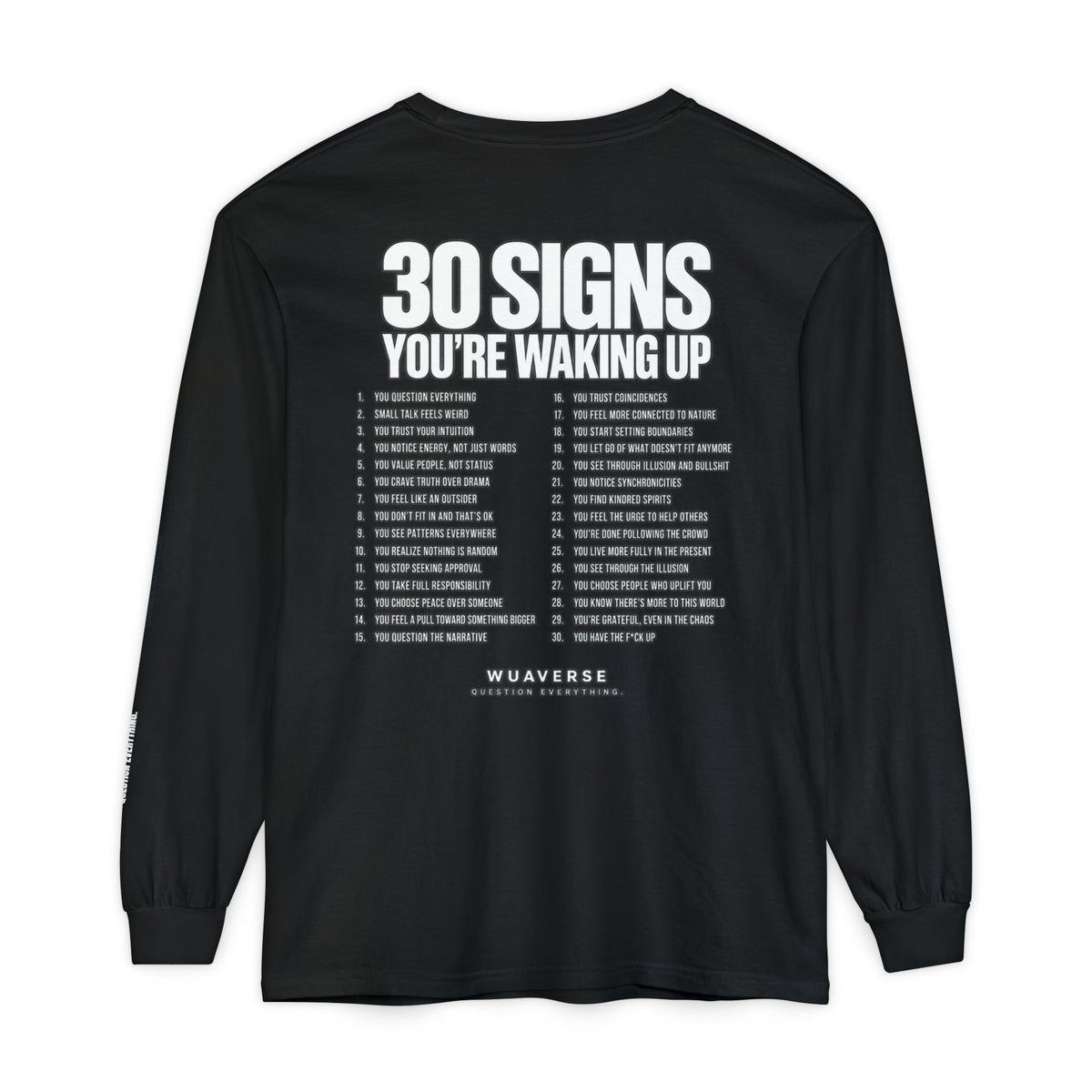 30 Signs You’re Waking Up Long Sleeve Tee