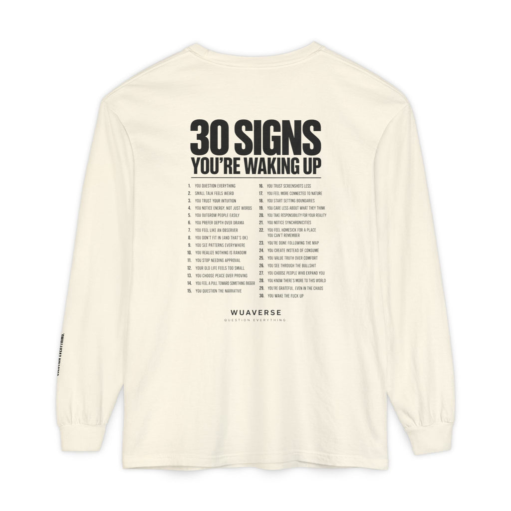 30 Signs You’re Waking Up Long Sleeve Tee