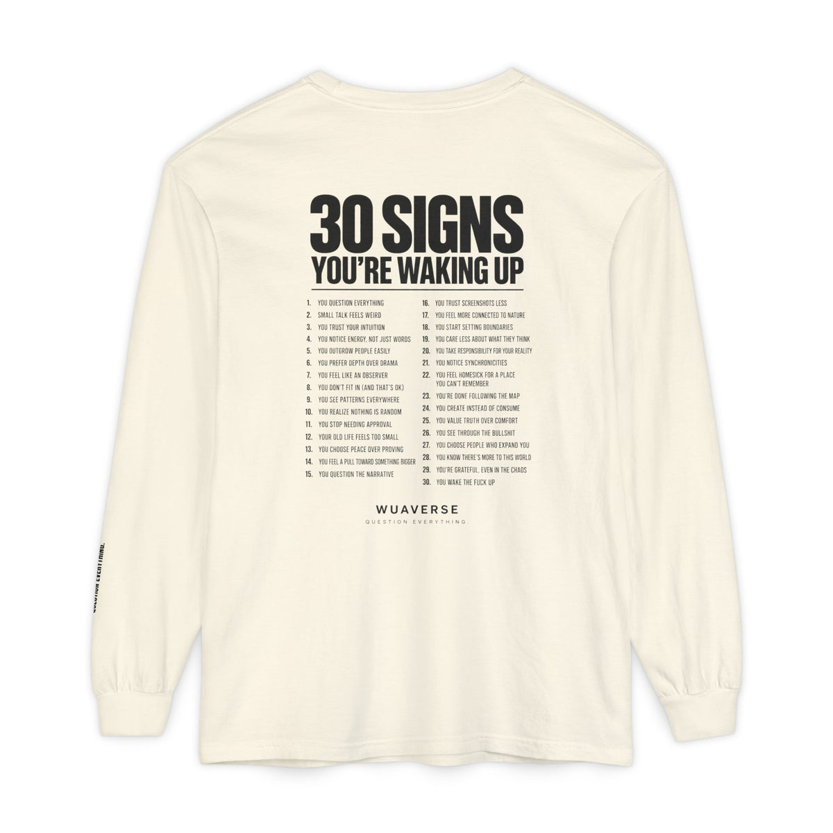 30 Signs You’re Waking Up Long Sleeve Tee