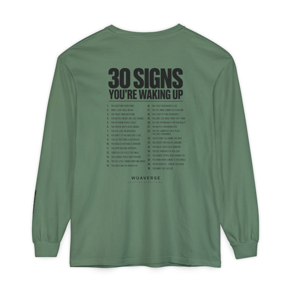 30 Signs You’re Waking Up Long Sleeve Tee