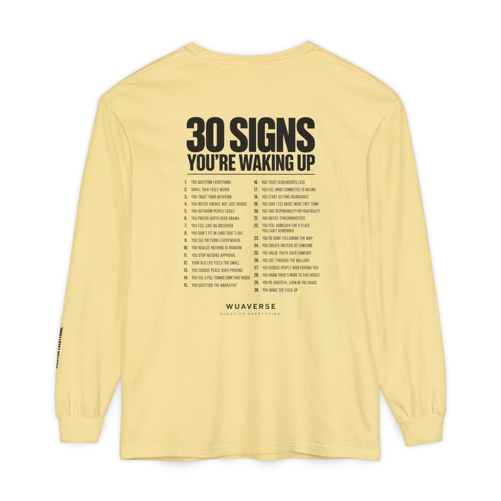 30 Signs You’re Waking Up Long Sleeve Tee