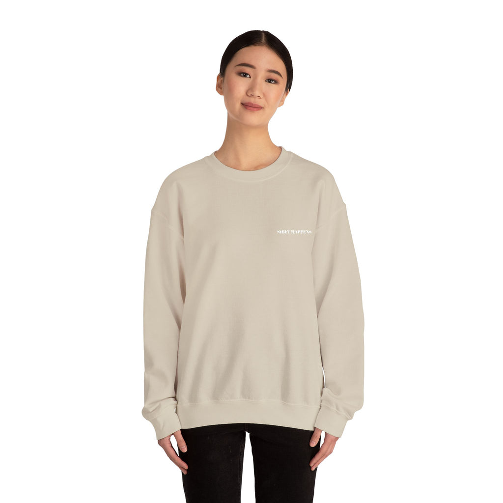 Shift Happens Embroidered Crewneck Sweatshirt