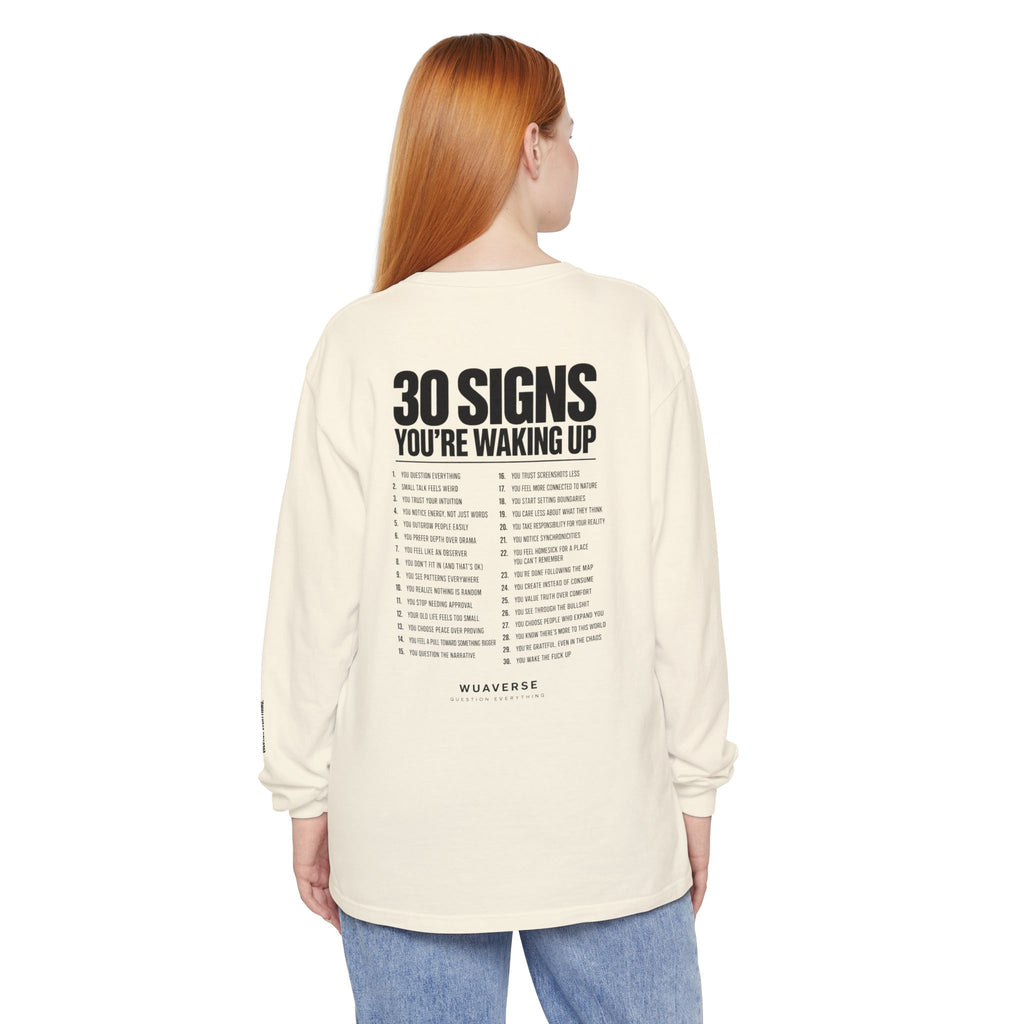 30 Signs You’re Waking Up Long Sleeve Tee
