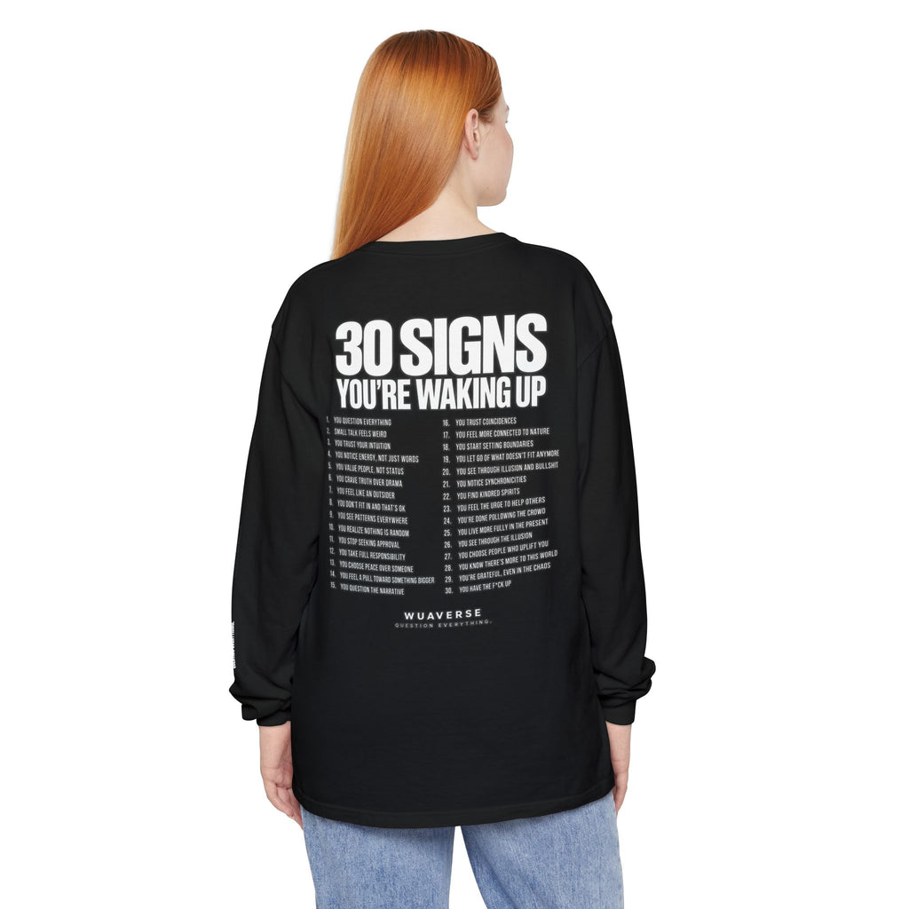 30 Signs You’re Waking Up Long Sleeve Tee