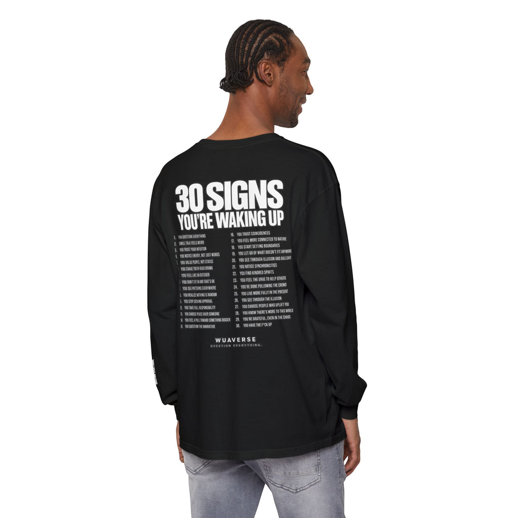 30 Signs You’re Waking Up Long Sleeve Tee