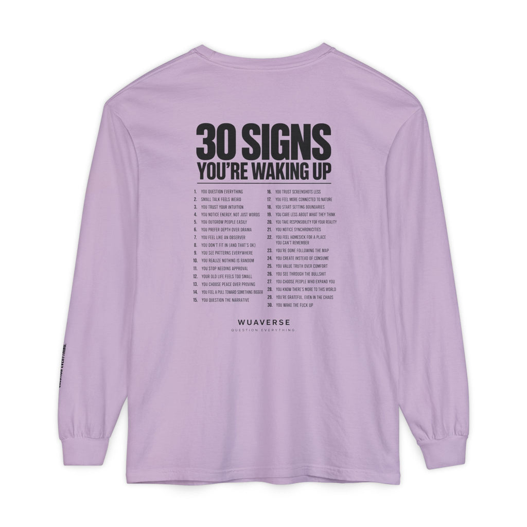 30 Signs You’re Waking Up Long Sleeve Tee
